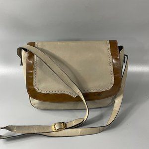 Vintage Salvatore Ferragamo Gray Leather Shoulder Bag